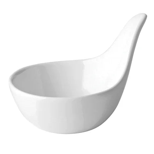 Anton Black ABZ06015 Tasting Dish, 1-7/10 oz., Round Porcelain with Handle