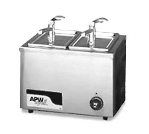 APW W-9 Food Pan Warmer Electric Countertop 7 Quart Capacity Wet and Dry Operation