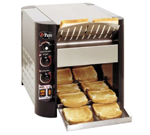 APW XTRM-2 Conveyor Toaster with 800 slice/hour capacity for countertop use