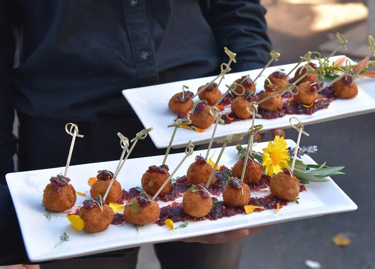 Front Of The House 4.5" Knotted Bamboo Pick - Natural - Bag of 100 (12/Case) | AST001NAB83