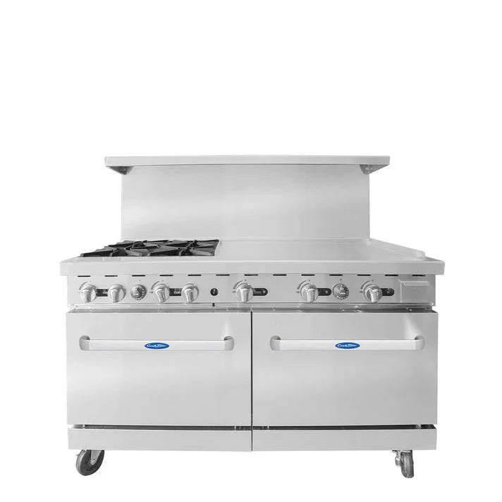 Atosa AGR-4B36GR-NG | Cook Rite | 60" 4-Burner Range | 36" Right Griddle Top