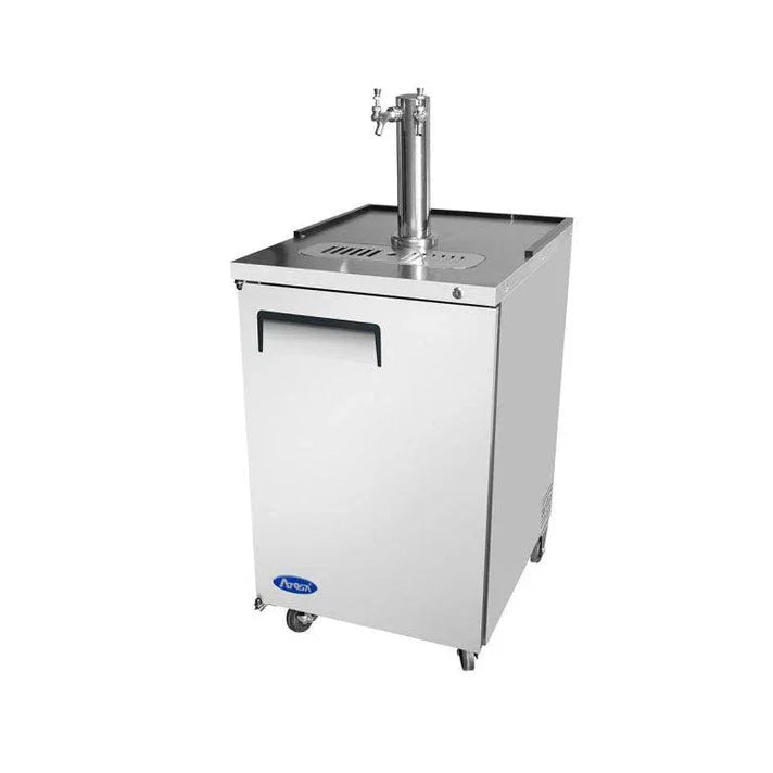 Atosa MKC23GR | 23" 1-Keg Double Tap Draft Beer Cooler  Beverage Equipment