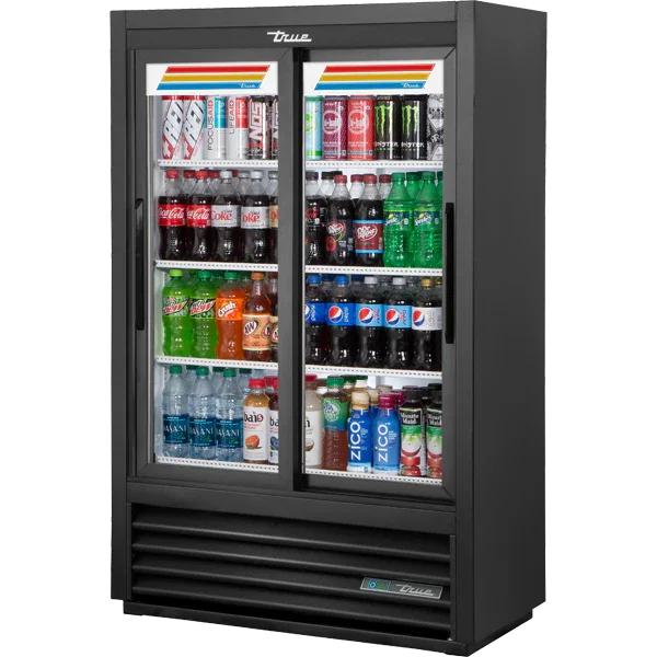 True GDM-33SSL-56-HC-LD | 36" 2-Door Sliding Glass  Refrigerated Merchandiser