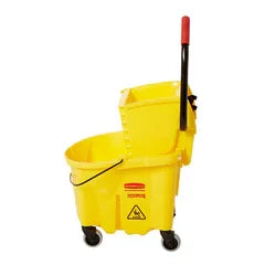 Rubbermaid FG748000YEL | Wave Brake 2.0 | Sidepress Combo 26qt Yellow