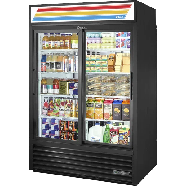 True GDM-47RL-HC-LD | 54" 2-Door Sliding Glass  Refrigerated Merchandiser  44.12 cu. ft.