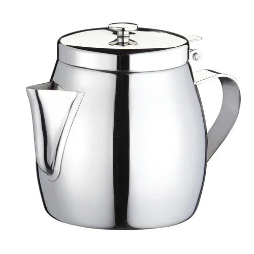 Browne 515262 Teapot, 10 oz., stackable, includes strainer, 18/10 stainless steel (cash & carr
