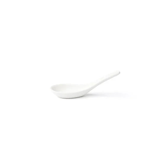 Browne 5630103 Spoon, 13.8x4.7x4.9cm / 5.5x1.75x2 in , vitrified high alumina porcelain, white,