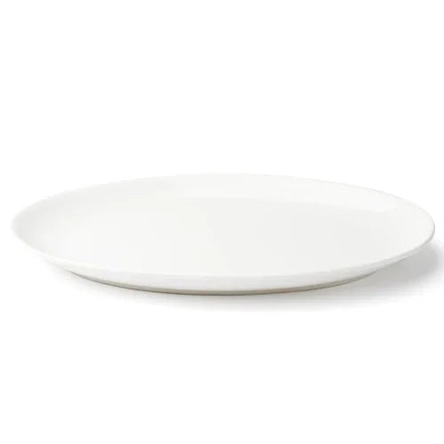 Browne 5630117 Plate, 30.6x20.6cm / 12x8 in , oval, coupe, vitrified high alumina porcelain, wh