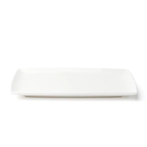 Browne 5630187 Plate, 23.7x13.3cm/9.25x5.25 in , rectangular, coupe, vitrified high alumina por