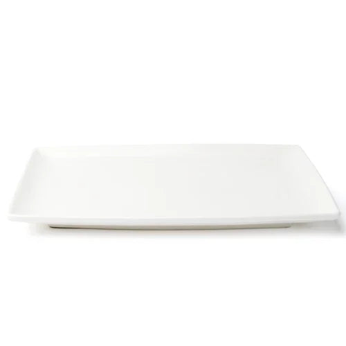 Browne 5630188 Plate, 31.3x20.3cm/ 12.25x8 in , rectangular, coupe, vitrified high alumina porc
