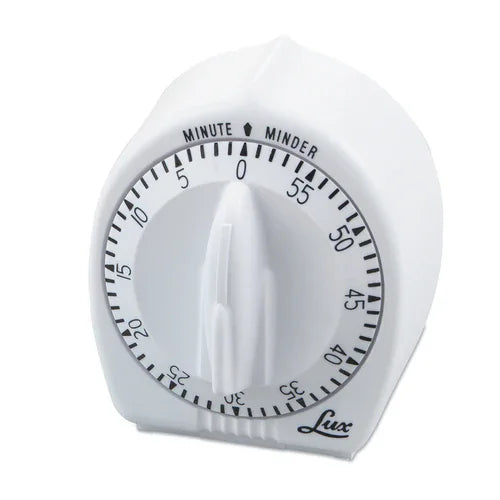 Browne 572428 Minute Timer, 2-1/2 in  dia. face, 1-hour timing capacity, single ring, display