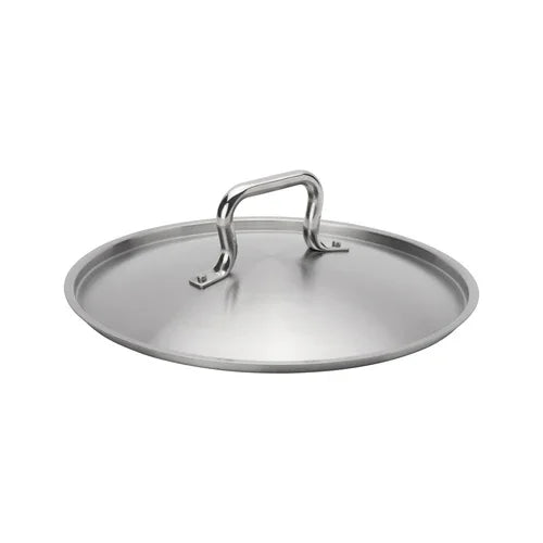 Browne 5734128 Elements Sauce Pan Cover, 11 in  dia., self-basting, riveted loop handle, fits 5