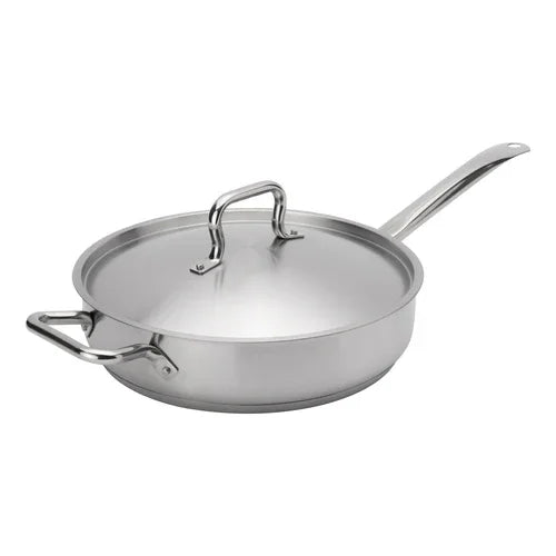 Browne 5734187 Elements SautAc Pan, 7 qt., 13-2/5 in  dia. x 3-3/10 in H, with self-basting cov