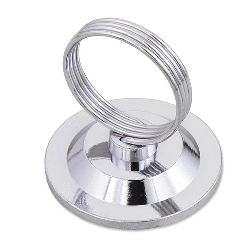 Browne 574107 Menu/Card Holder, 2-3/10 in  base x 2-1/2 in H, spring wire welded to steel base