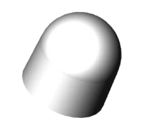 Browne 574350-6 Cap Only, for whipped cream dispenser, for aluminum heads, white