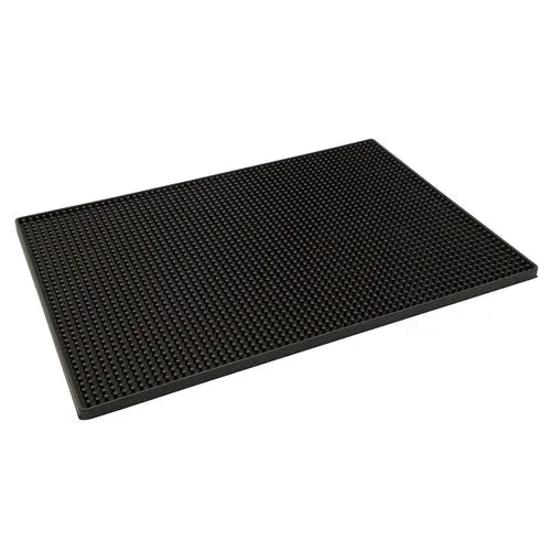 Browne 57486702 Bar Mat, 18 in L x 12 in W, rectangular, rubber, black