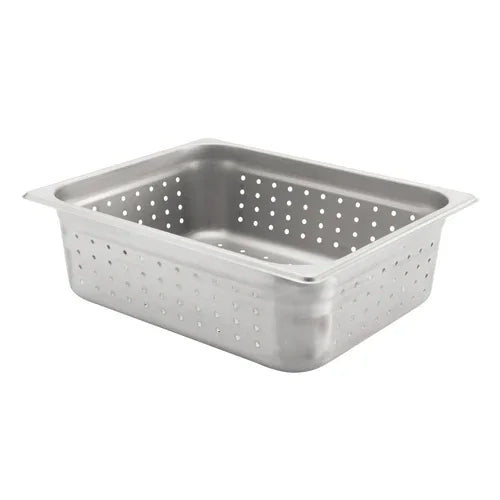 Browne 5781214 Steam Table Pan, 1/2 half size, 7 qt., 12-3/4 in L x 10-3/8 in W x 4 in  deep, p