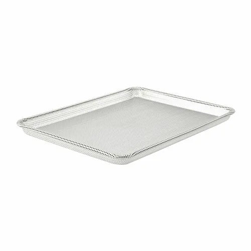 Browne 58182651 Bun Pan, full size, 18 in  x 26 in  x 1 in  deep, 3/32 in  perforations over ent