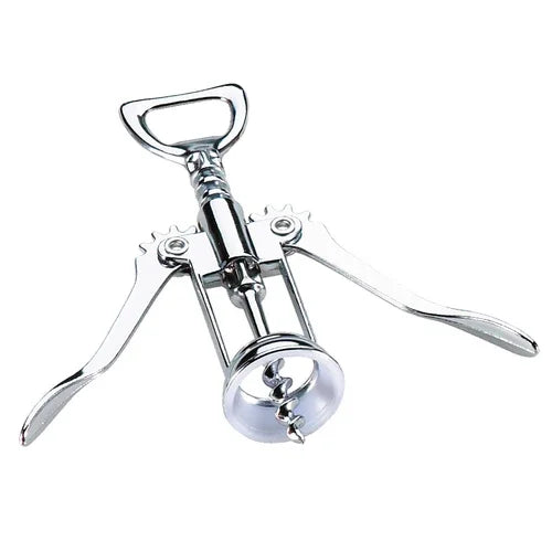 Browne 744071 Wing Corkscrew, 6 in L, flat shape, stainless steel, chrome