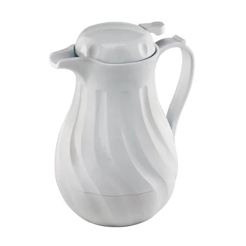 Browne 744220 Beverage Server, 20 oz., 7-1/2 in H, swirl design, thumb lever, odorless & stain