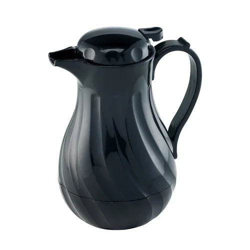 Browne 744223 Beverage Server, 40 oz., 9-1/2 in H, swirl design, thumb lever, odorless & stain