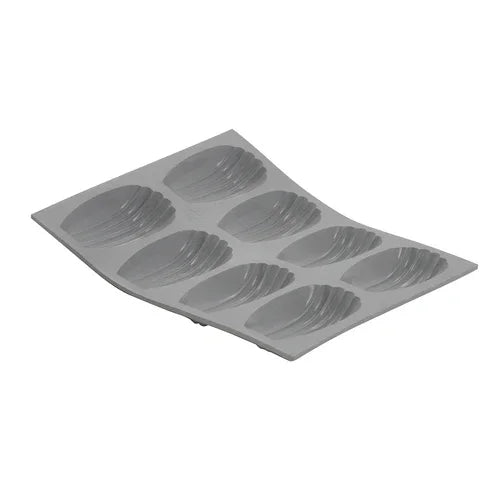 Browne 77183221D de Buyer Elastomoule Madeleines Mold, (8) 80 x 45 x 18mm compartments, 8-1/4 in