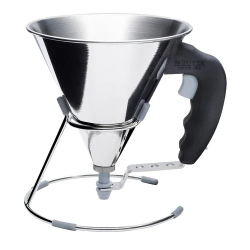 Browne 77335300 de Buyer Piston Funnel, mini, 0.8L., 7-7/8 in  x 6-1/10 in  x 6-11/16 in , stain