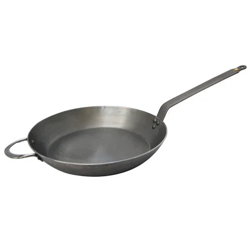 Browne 77561036 de Buyer Mineral B Element Fry Pan, 14-3/16 in  dia., round, riveted handle & he
