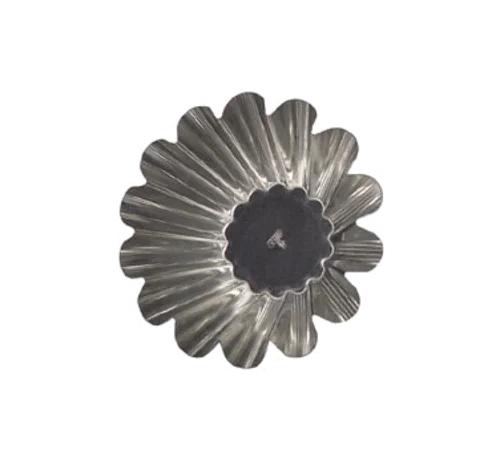 Browne 80123010 Brioche Mold, 5-1/2 in , large, 14 wide ribs, flat bottom, tin