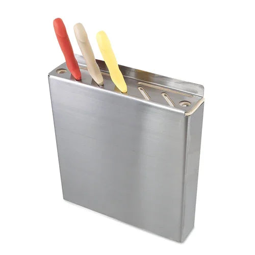 Browne HKP321 Knife Rack, 12 in  x 12-2/5 in  x 2-1/2 in , holds (5) knives, (2) cleavers & (2