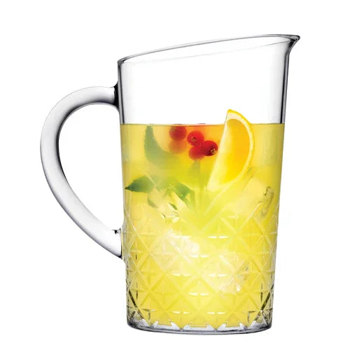 Browne PG55332 Pasabahce Timeless Pticher, 48.75oz/1.4L, 3.39 in  dia. X 3.03 in H, lead-free,