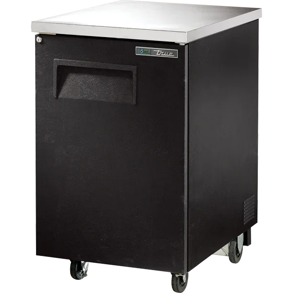 True TBB-1-HC | 24" 1-Solid Door Black Back Bar Cooler | Back Bar Coolers