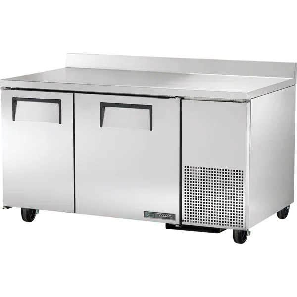 True TWT-60-32F-HC | 60" 2-Solid Door Work Top Freezer  17.3 cu. ft.