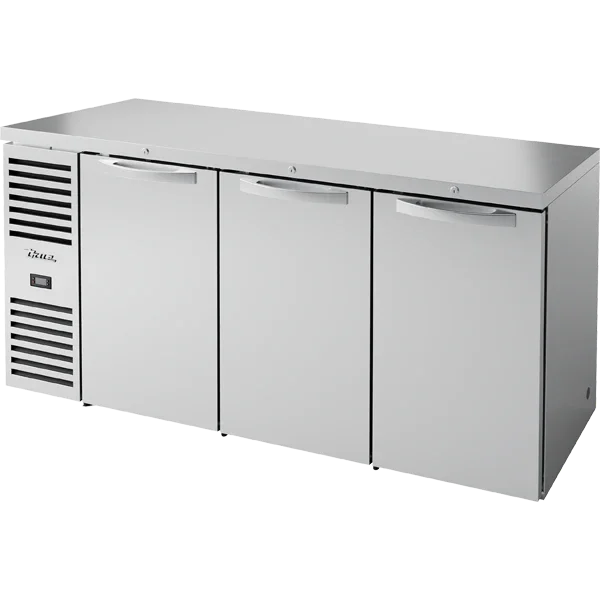 True TBR72-RISZ1-L-S-SSS-1 | 72" Reach-In Refrigerator | 3-Door | 20.2 cu. ft.