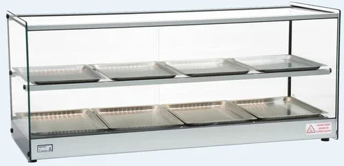 CELCOOK CHD-43ERA Heated Display Case with Countertop and Straight Glass Front