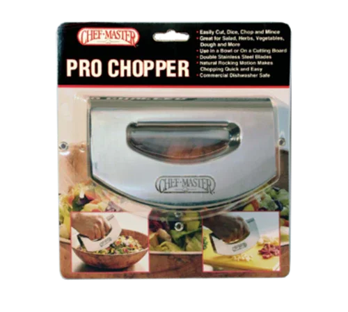 Chef Master 90017 Chef-Master Pro Chopper, double bladed with open handle, dishwasher safe, stainl