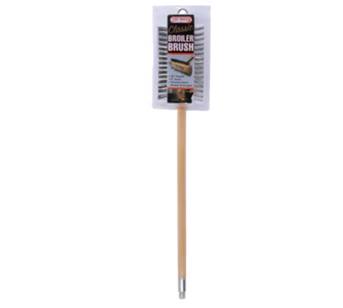 Chef Master 90042 Chef-Master Classic Broiler Brush, 30 in  handle, 8 in  head, double crimped, st