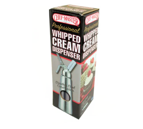 Chef Master 90079 Chef-Master Whipped Cream Dispenser, 2 pint (1.0L), dishwasher safe, stainless s