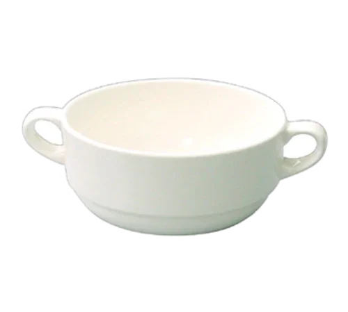 Churchill APR AHCB1 Consomme Bowl 10 oz Round with Handle and Stackable Design