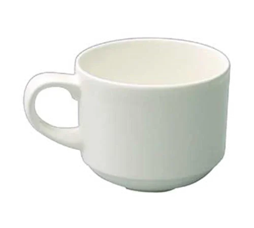 Churchill APR ASC31 Coffee Cup 3 oz. Stackable Microwave Dishwasher Safe Footed