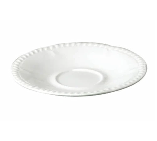 Churchill W BTS 1 Saucer 6-inch Diameter Round Rope Embossed Fluted Design