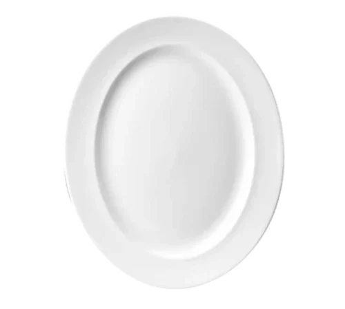 Churchill WH RD141 Oval Platter 14-3/8 in x 11-1/2 in Microwave Safe