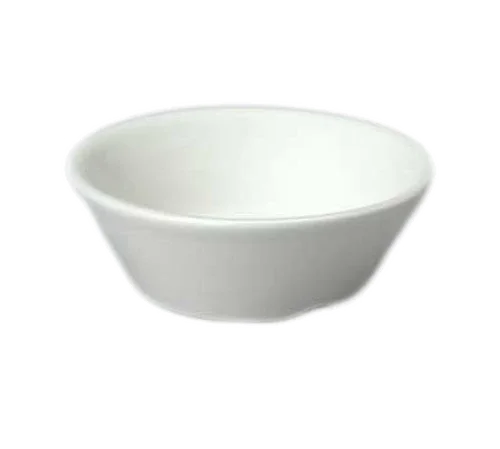 Churchill WH SD2 1 Ceramic Sauce Dish, 2 oz, Round, Microwave and Dishwasher Safe