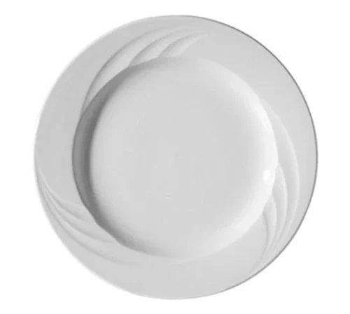 Continental 21CCEVE101 Round Plate 10-3/4 inches, Wide Rim, Oven Safe
