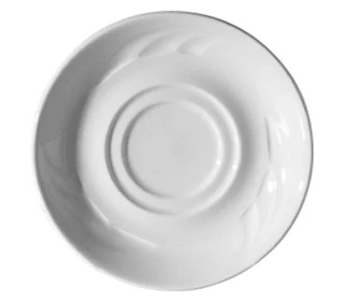 Continental 21CCEVE307 6-Inch Round Double Well Saucer, Scratch Resistant, Safe for Oven and Microwave