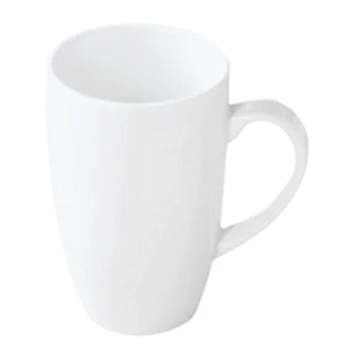 Continental 24CCCAF054 Mug, 9-1/2 oz., handle, plain white, Rustics by Continental