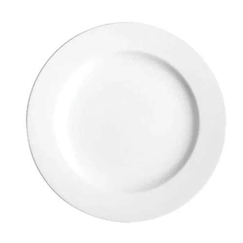 Continental 55CCPWD101 Round Plate 10-3/4 Inch Wide Rim Microwave Safe