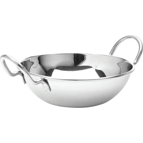 Creative Table F91053 Round Stainless Steel Balti Dish Bowl 20oz 6in