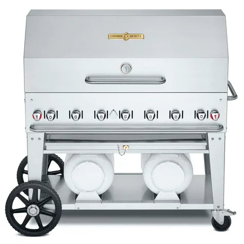 CROWN VERITY CV-CCB-48RDP Grill with 7 Burners and Stainless Steel Construction
