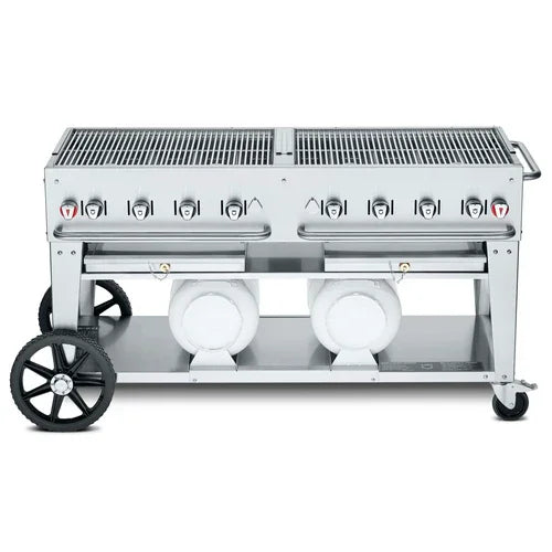 CROWN VERITY CV-CCB-60 features LP gas, 8 burners, stainless steel construction